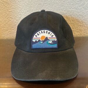 Patagonia Black Embroidered Logo Patch Baseball Cap